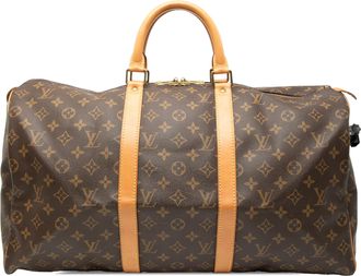 Louis Vuitton Pre-owned Womens Monogram Keepall 50 - Brown Textile - One Size