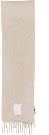Jacquemus Fringed Logo-patch Scarf