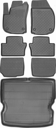 OEM Juego De Alfombrillas Para Coche Y Maletero Para Opel Zafira B Minivan (2005-2012)
