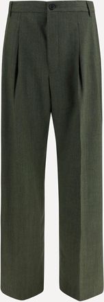 Laneus Wide-leg wool Pants Male 48