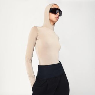Darkpark Maglia con cappuccio Billie color carne