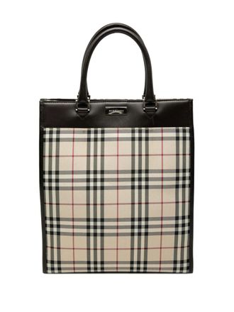 Burberry 2000-2017 House Check Canvas tote bag - Brown