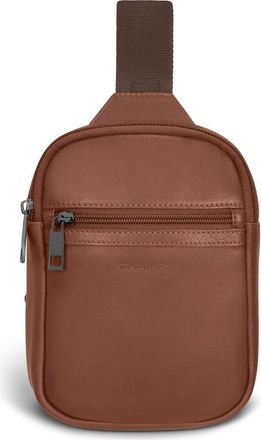 Champs Luggage Onyx Leather Sling Bag in Brown at Nordstrom Rack