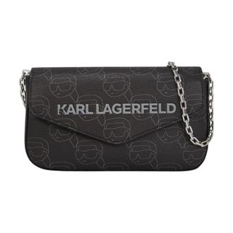 Karl Lagerfeld Cross Body Bags, female, Black, ONE SIZE, Ikon Mono CC Pouch WOC