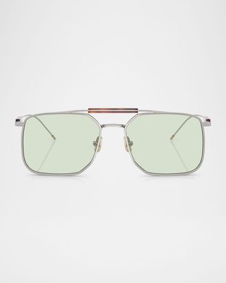 Brunello Cucinelli Men & apos;s BC2005ST Square Sunglasses