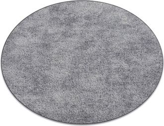RugsX Rugsx - Carpet circle serenade grey grey round 170 cm