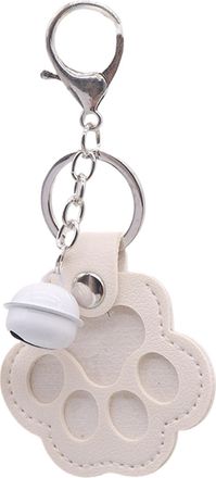 Generic Cat Hair Collector Keychains, Cute Leather Paw Keychains Pet Hair Keepsake Keyring, Pet Hairs Storage Pouch Furs Memorial Keyring Paw Design Pendant L