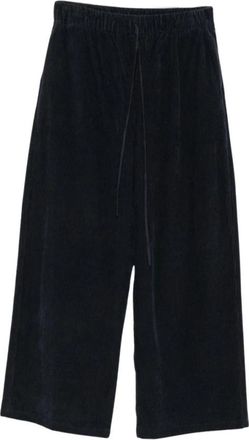 Apuntob Wijde Corduroy Broek Katoen - Dames - Wijde Broeken - Blauw - M - Katoen - Broeken