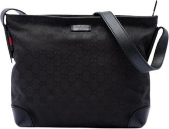 Gucci Pre-owned Canvas gucci-bags - Dames - Vintage Schoudertas - Zwart - ONE Size - Vintage