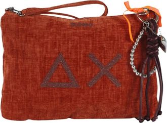 Sun 68 Velvet Pochette - Dames - Clutches - Bruin - ONE Size - Polyester - Tassen