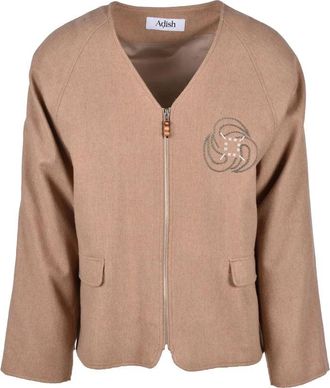 Adish Wool and Nylon Jacket - Beige