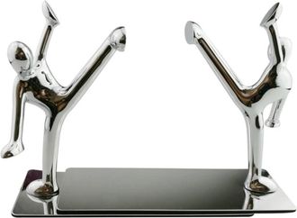OEM Par De Sujetalibros De Acero Inoxidable Que Representan A Hombres Practicando Kung Fu Para Una Decoraci&oacute;n Moderna Y Creativa