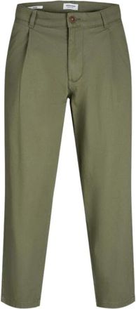 Jack & Jones Groene Chino Broek Regular Fit - Heren - Chinos - Groen - W33 L34 - Katoen - Broeken