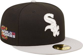 New Era Chicago White Sox Letterman 59FIFTY Fitted Cap 60296435 - Black/Grey