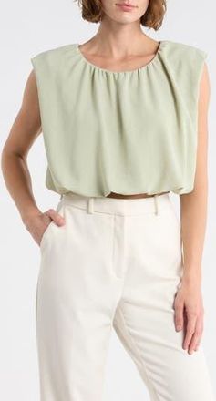 Blu Pepper Bubble Hem Top in Light Olive at Nordstrom Rack, Size Medium
