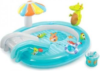 Intex Piscina Hinchable Ovalada 203x173x89cm Infantil Gator Intex