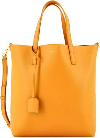 Saint Laurent Shopper Leather Toy tote bag - Oranje