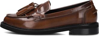 Stefano Lauran Bruine Loafers voor herfst en winter - Dames - Loafers - Bruin - 38 EU - Wol - Schoenen