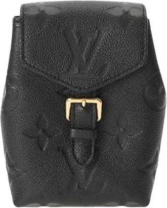 Louis Vuitton Pre-owned Backpacks, female, Black, Size: ONE SIZE Pre-owned Canvas Backpack