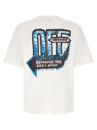 Off-white Logo-Print Skate T-Shirt - White