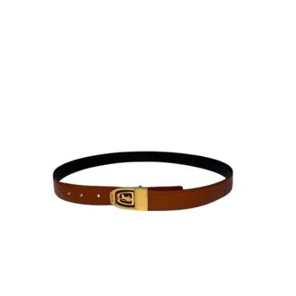 Celine Pre-owned Carriage Logo Belt - female - Celine Vintage - Vintage Belts - Brown - ONE SIZE - Pre-owned