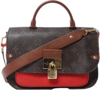 Louis Vuitton Pre-owned Vaugirard PM - Dames - Vintage Handtas - Bruin - ONE Size - Leer - Vintage