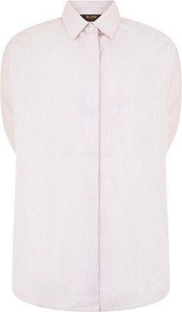 Moorer Gwen - Dames - Overhemden - Beige - S - Katoen - Overhemden