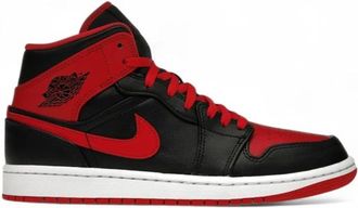 Nike Jordan Schoenen, Heren, Veelkleurig, 41 EU, Middelhoge Leren Sneaker met Rubberen Zool