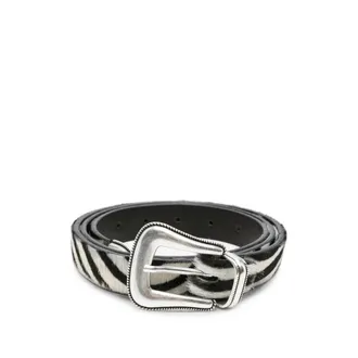 Eraldo Zebra-print Western-style Belt