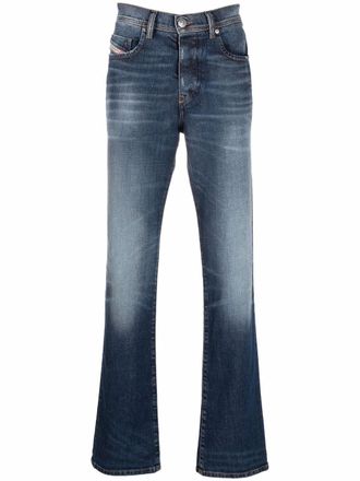 Diesel bootcut d-vocs jeans - men - Spandex/Elastane/Calf Leather/BCI Cotton - 34/32 - Blue