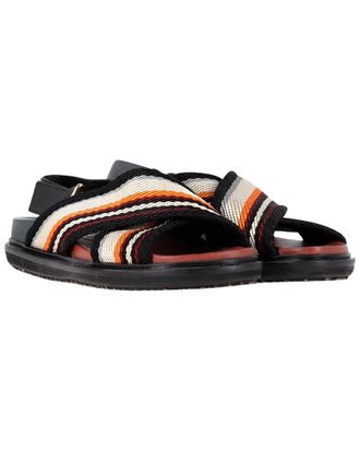 Marni Womens Leather Fussbett Sandal (Authentic Pre-Loved)