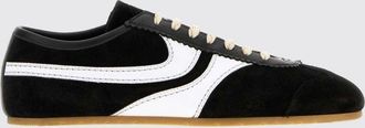 Dries Van Noten Sneakers basse bicolori in pelle scamosciata e liscia