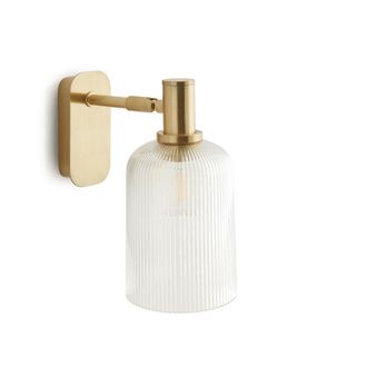 La Redoute Interieurs Scharnierende wandlamp in geribbeld glas, Bogota