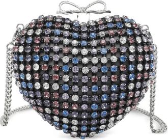 Self Portrait Clutch a cuore - Nero