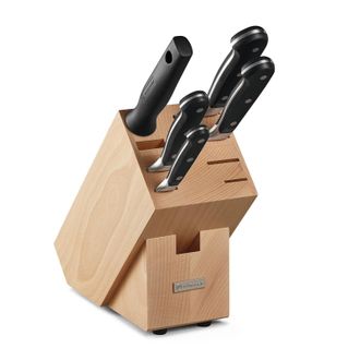 W&uuml;sthof Classic 6 Piece Knife Block Set, Beechwood