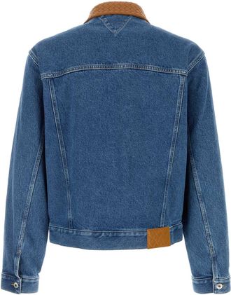 Bottega Veneta Mens Denim Jacket Blue Cotton