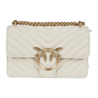 Pinko Pinko, Tassen, Dames, Wit, ONE Size, Love One Mini Simply Bag