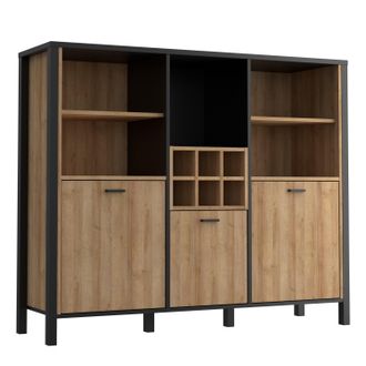 Furniture To Go High Rock Shelf Unit in Black