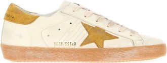 Golden Goose White Leather Superstar Classic Sneakers