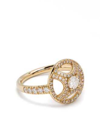Loyal.e Paris Anello Perp&eacute;tuel.le in oro giallo 18 carati con diamanti