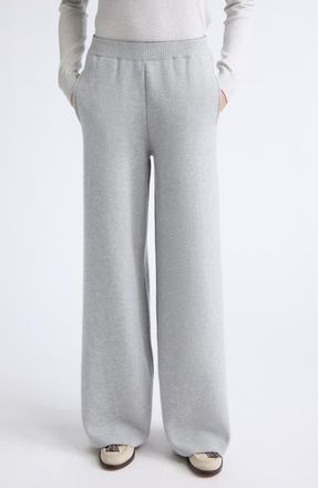 Eleventy Silk & Cashmere Blend Knit Pants in 75 Pearl Gray at Nordstrom, Size X-Large