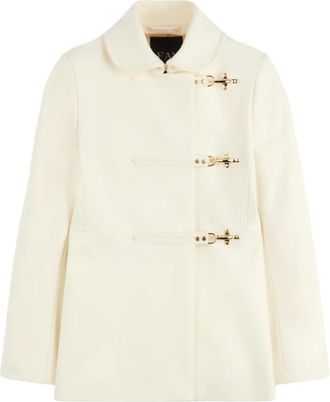 Fay Caban met rijgsluiting - Dames - Mantel - Wit - XS - Jassen