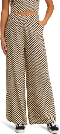 Rip Curl Isla Geo Linen Blend Pants in Black Multi at Nordstrom, Size Small