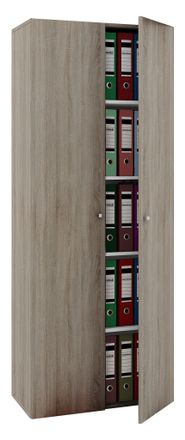 VCM Vcm - Armario De Oficina Con 5 Compartimentos Armario De Archivo Moderno Con Puertas Giratorias Dimensiones Aprox. B. 70 X Al. 178 X T. 40 Cm - Vandol