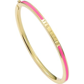 Ted Baker Rolo Classic Color Hinge Bracelet in Gold/pink at Nordstrom