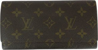 Louis Vuitton Brown Pvc Long Bill Wallet (Bi-Fold) (Pre-Owned)