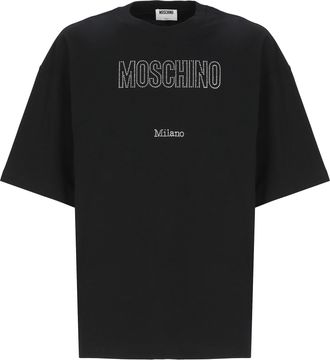 Moschino Rhinestone Logo T-shirt