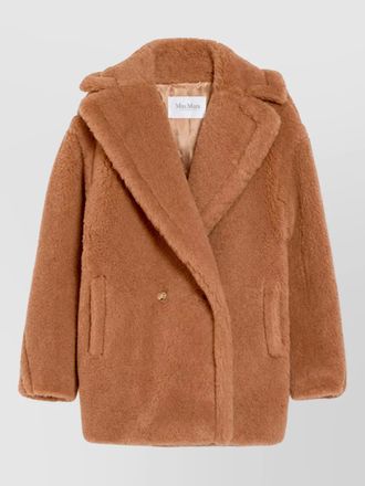Max Mara camel hair silk fitted jacket