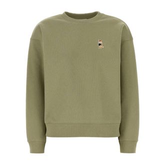 Maison Kitsun&eacute; Dressed Fox Comfort Sweatshirt - Dames - Sweatshirts - Groen - XS - Katoen - Hoodies & sweatvesten