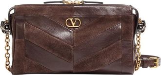 Valentino Garavani Brown Panthea Small Crossbody Bag